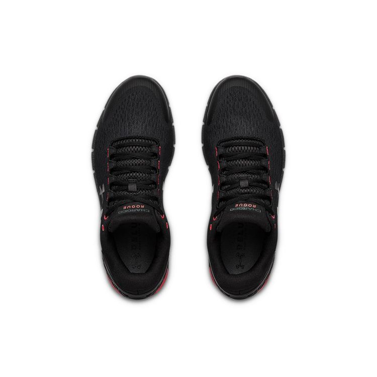 Under Armour Charged Rogue 1 Low Top Running Shoes Men sneaker Black Pink 3022592-002