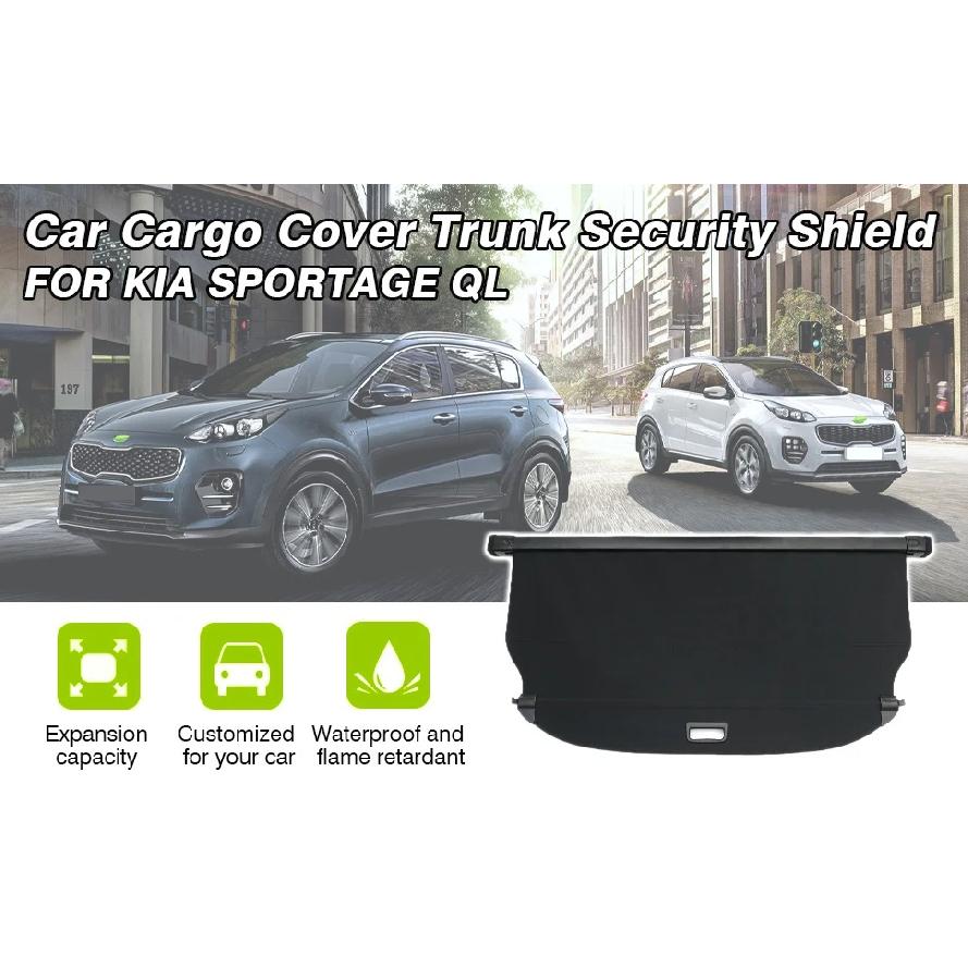 Rear Cargo Cover for 2017-2022 Kia Sportage Retractable Trunk Cover Trunk Shielding Shade for Sportage Accessories Cargo Luggage