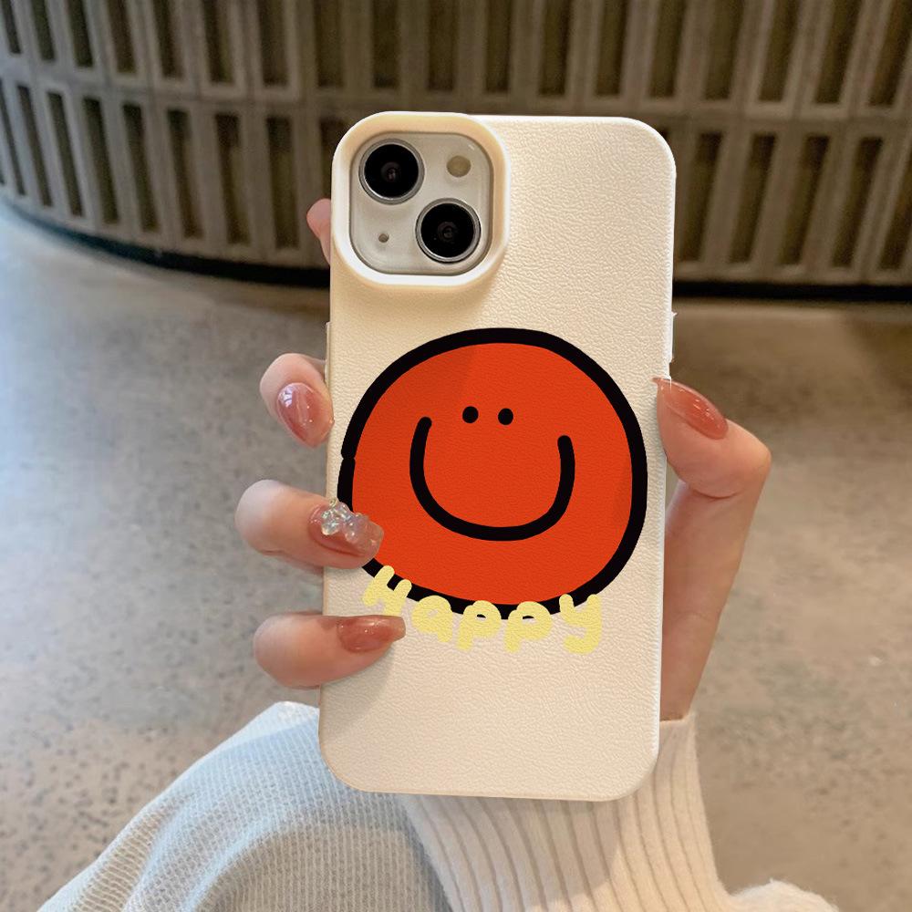 Happy Smiling Face for Apple 16 Mobile Phone Case for IPhone15 New 14plus/12/11 Creative 13 Anti-fall 14
