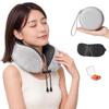 Glorlummi Travel Neck Pillow U-Shaped Memory Foam 360° Support Washable Cover Lightweight with Case