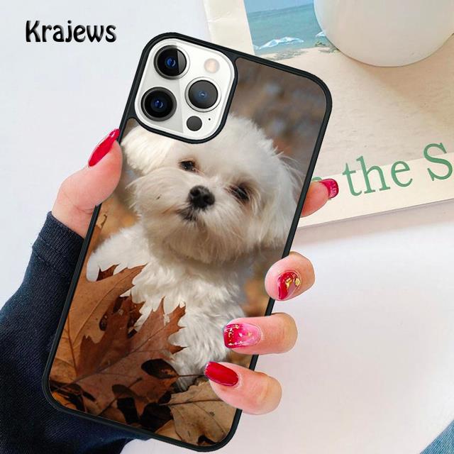 Maltese Puppy soft Phone Case Cover For iPhone 17 Air 16 15 14 plus 12 13 pro max coque Shell Fundas
