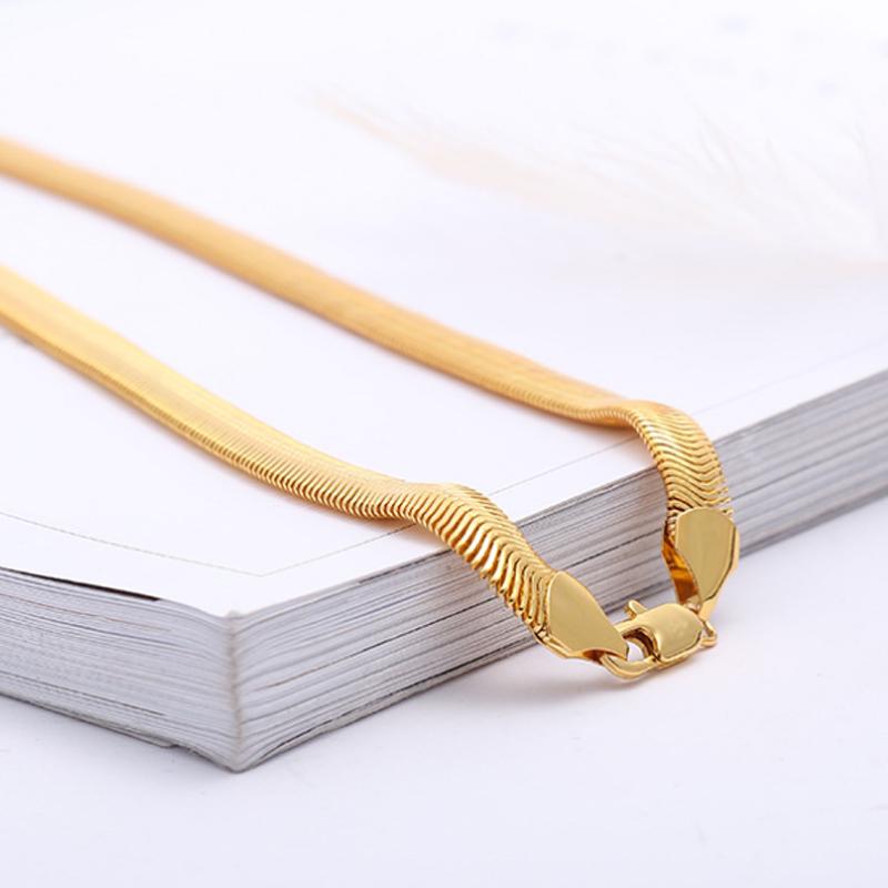 Set Di 7 Braccialetti Lisci In Acciaio Inossidabile Placcato Oro 18kt, Gioielli Fashion Donna, Regalo Di Lusso