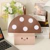 Tissue Box Waterproof Wear-Resistant PU Wall-Mounted Mushroom-Shaped Tissue Paper Bag Easy Installation for Kitchen Car Bathroom Storage