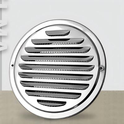 1Pcs Round Stainless Steel Air Vent Grille 70-300mm Adjustable Size Insect Protection Mesh Exterior Wall Duct Ventilation Cover