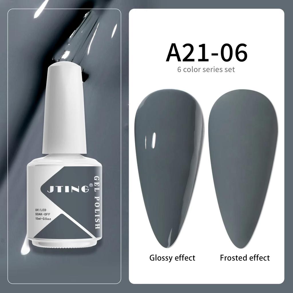 JTING Private Label Gel Uv 6colors Set 15 Ml Nail Kit Professional Neon Uv Gel Polish Wholesale Nails Supply Distributors