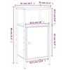 VidaXL Bedside Table Sonoma Oak 41x31x80 Cm Engineered Wood 825925
