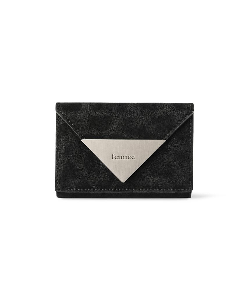 Fennec Triangle Triple Wallet - Leopard Black