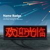 RED LED Scrolling Sign Name Badge Message Tag Display Board