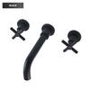 Brass Bathroom Faucet Embedded Hot and Cold Double Control Faucet Concealed Basin Faucet Concealed Golden Mixer Tap