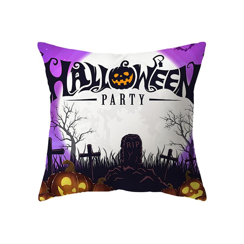 Halloween Theme Pillow Cover Sofa Cushion  Holiday Gift Party Decor Home