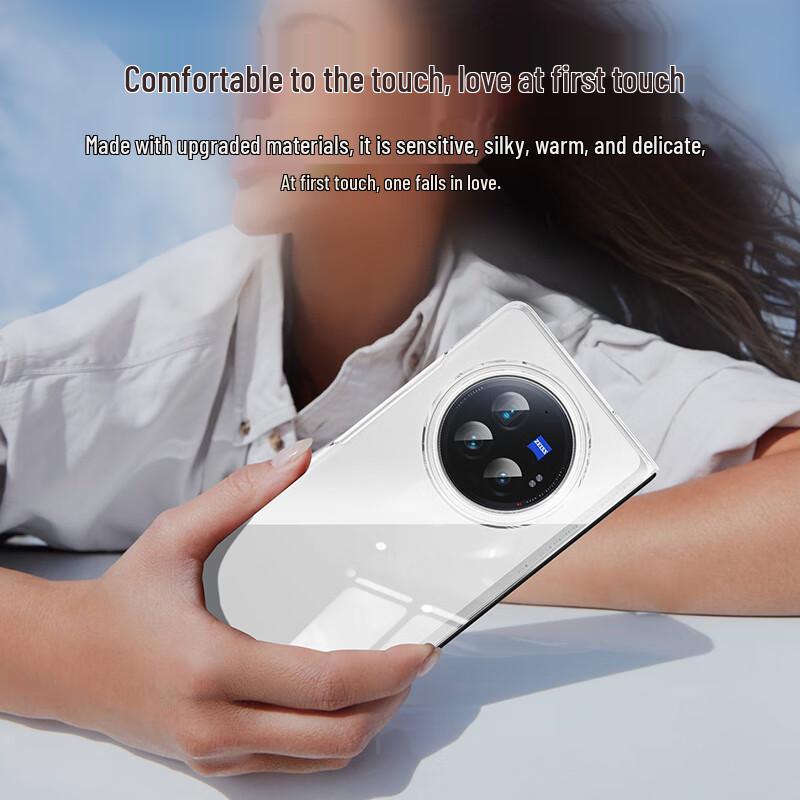 BIYAOZI Vivo X Fold Serie Transparente Schutzhülle