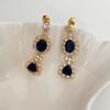Elegant French Drip Earrings - High-End Gold & Silver for Women