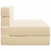 Folding Sofa Bed Cream 70 x 80 x 60 cm Fabric