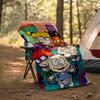 1pc Rugrats in paris1 Theme Blanket - Digital Print, Polyester, Cozy for All Seasons, Perfect for Outdoor, Camping, and Travel