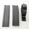 ID(With Rubber insert) 60mm&52mm Fuel Pump Mount Bracket Clamp Cradle Anodised Single With 2 Inserts Black