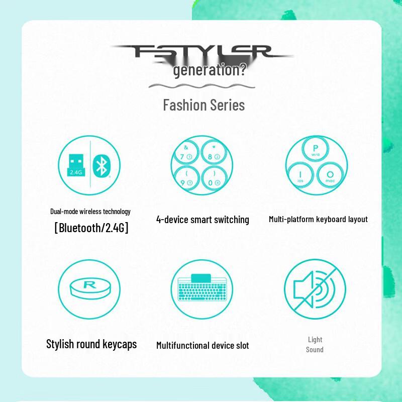 A4Tech FBK30 Wireless Bluetooth Silent 86-Key Mini Keyboard