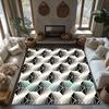 Geometric Area Rug Modern Abstract Carpet Living Room Decor Non Slip Floor Mat Washable Indoor Outdoor Home Accent