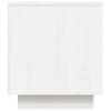 Vidaxl Szafka Pod Telewizor, Biała, 80X35X40,5 Cm, Lite Drewno Sosnowe