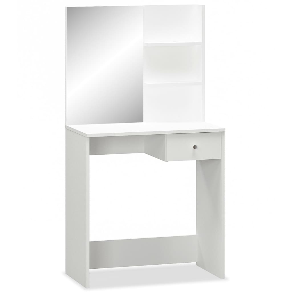 Makeup Table Particleboard 75 x 40 x 141 cm White