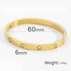 Gold Stud Plated Bangle Created With Zircondia Crystals Women Decoration Jewelry