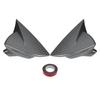 Gloss Black / Carbon Fiber Wing Mirror Covers Caps For Seat Leon MK3 MK3.5 5F ST FR Cupra 2013- Rearview Mirror Case Cover
