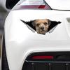 Border Terrier Car Stickers, Waterproof Pvc Animal Decals With 3D Effect, Block Scratches and Increase Fun Auto Parts