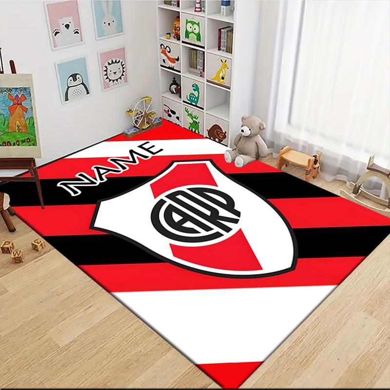 Custom Name River Plate Crest Carpet Rug Customizable Soft Washable Anti-Slip Home Living Room Sofa Mats Personalized Rug. 0909255