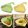Sink Strainer Basket Triangular Design Easy To Install Automatic Dumping Sink Strainer Basket Faucet Sponge Storage Rack
