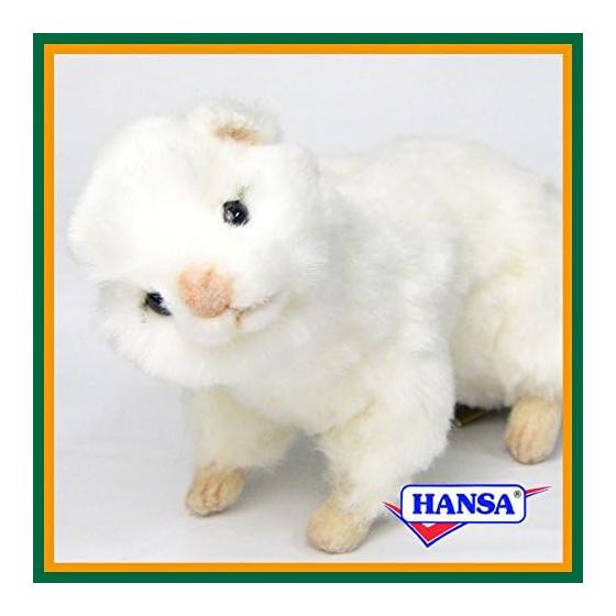 HANSA stuffed toy 4839 white ferret 24 WHITE FERRET