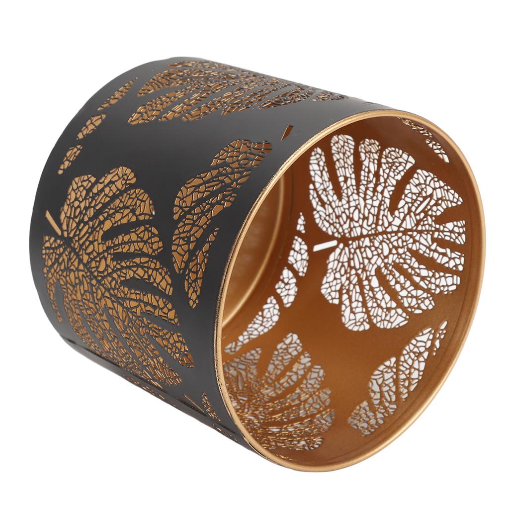 Round Hollow Candle Holder Fireproof Vintage Decorative Candle Stand for Indoor Outdoor Events