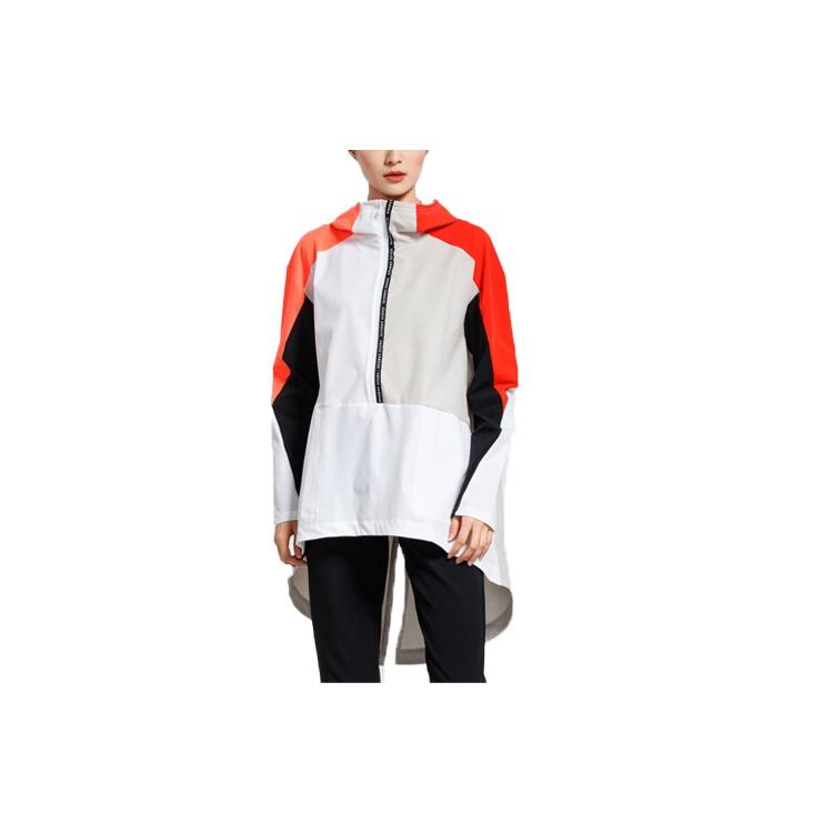 (WMNS) Under Armour Woven Graphic Anorak Jacket  White Black Orange  Women s 1317852-100 M