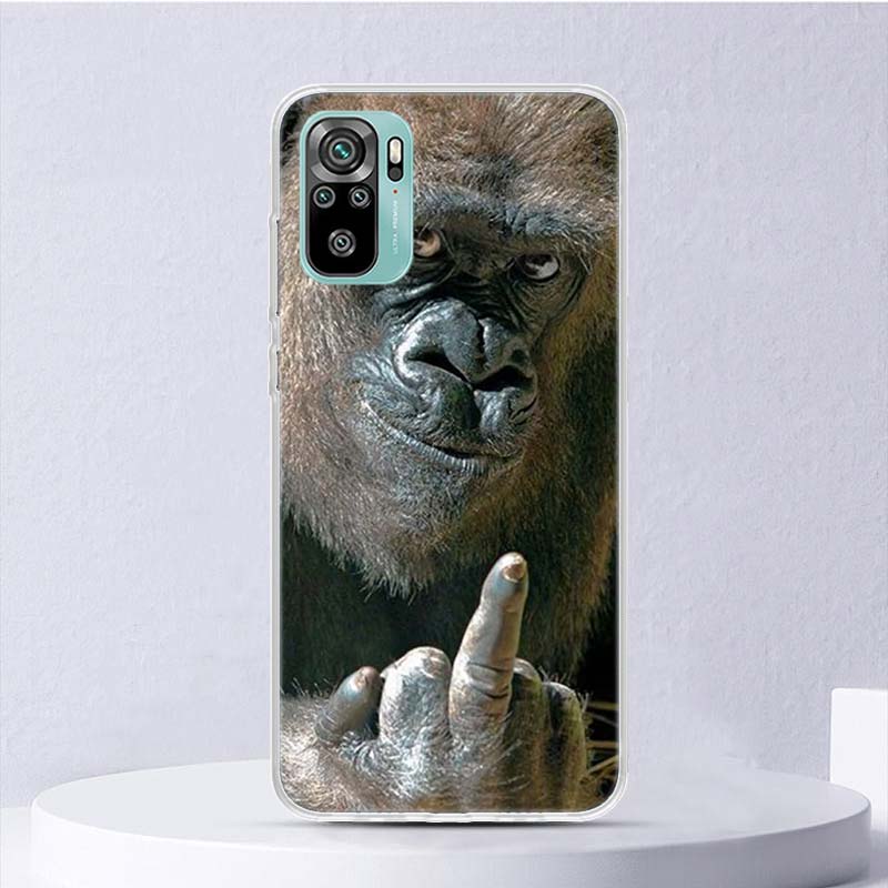 Monkey Memes Soft Case For Xiaomi Redmi Note 14 14S 13 12S 11S 10S 12 11 10 Phone Cover 11T 11E Pro Plus 9 9S Shell Coque