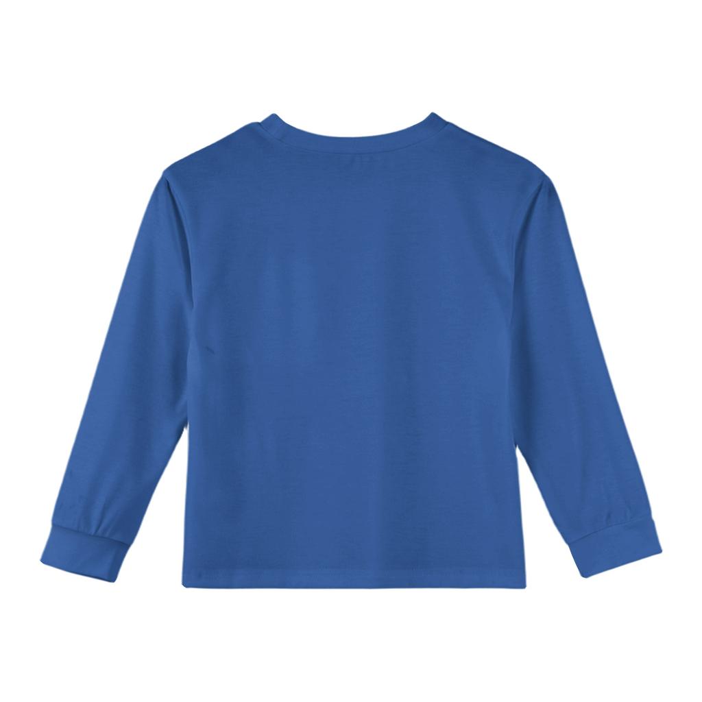 Girls' Long Sleeve Blouse - Round Neck Soft Waist Tunic