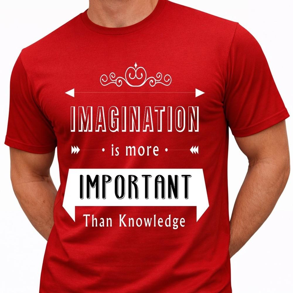 Imagination Is More Important Than Knowledge T Shirt Einstein Quote Graphic Tee S