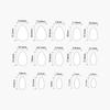 Short Almond Press on Nail,30Pcs Wine Reds Fake Nail in 15 Sizes Glossy False Nail Acrylic Stick on Nail for Women