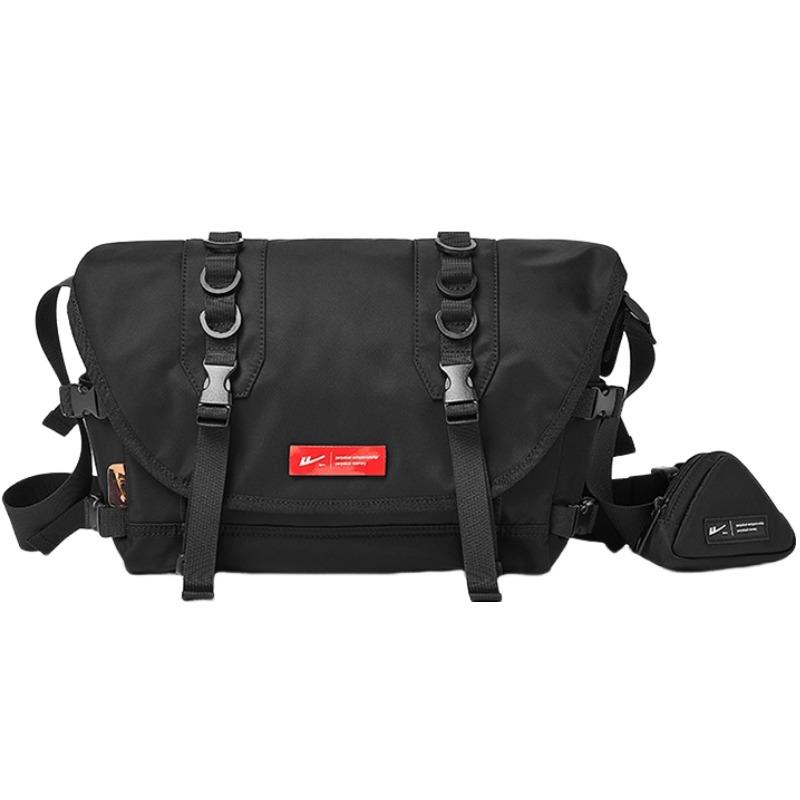 New Warrior Nylon Crossbody Bag, Shoulder Bag Regular Men's Black H21B02U020121