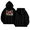 Women's Fashionable Casual Long-Sleeved Hooded Printed Sweatshirt