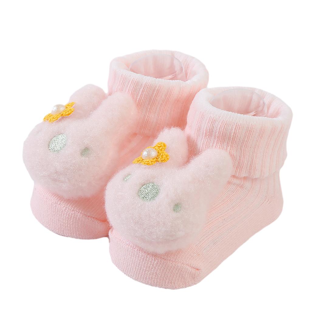 Dicke Bodensocken Niedliche Cartoon Kleinkindsocken Weiche Kleinkind Babysocken Tierdesigns für Herbst Winter Halten Füße warm