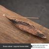 Antique Bodhi Leaf Incense Holder - Japanese-Inspired Aromatherapy Stand