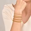 Bracelets Perles Couleur Or Vnox pour Femmes Hommes, Acier Inoxydable Anti Allergie Perles Boules Extensibles Élastiques Ensemble de Bracelets Empilables