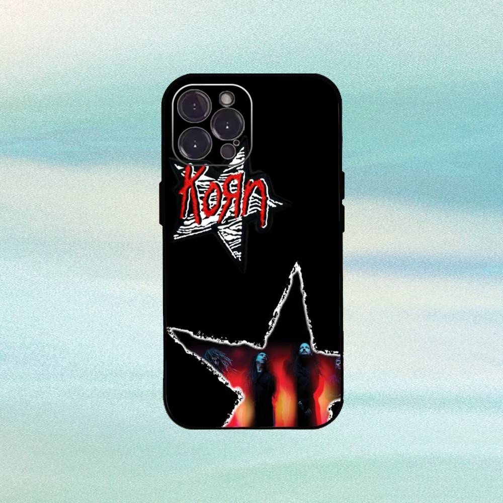 Metallband K-Korn-Blind Handyhülle Für iPhone 16,15,14,13,12,Plus,Pro Max, 5G Andere Weiche Schwarze Abdeckung
