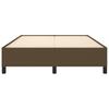 Vidaxl Bed Frame Without Mattress, Dark Brown, 140X190 Cm, Fabric