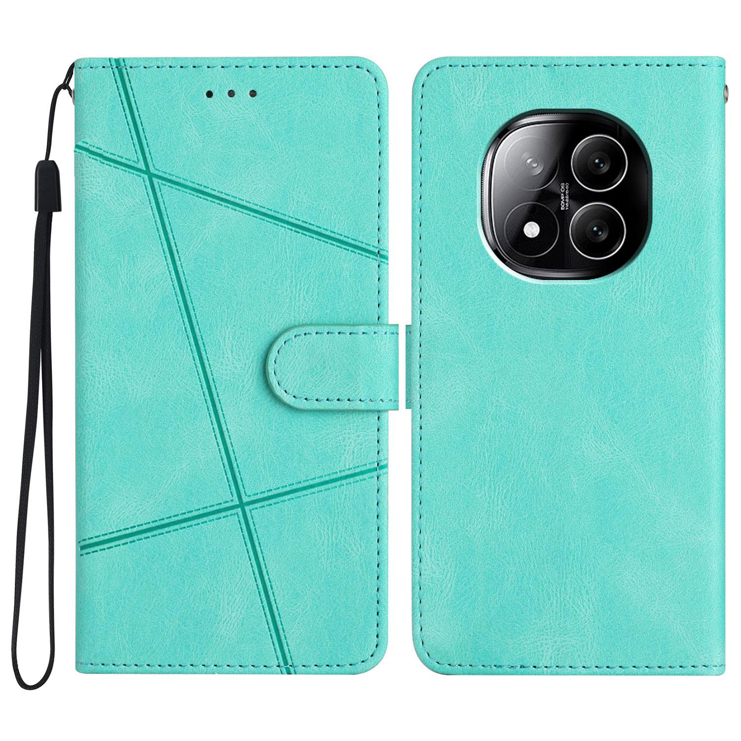 

Для Xiaomi Redmi Note 14 Pro+ 5G Чохол Crazy Horse Текстура PU Шкіряний гаманець-підставка Чохол для телефону Green