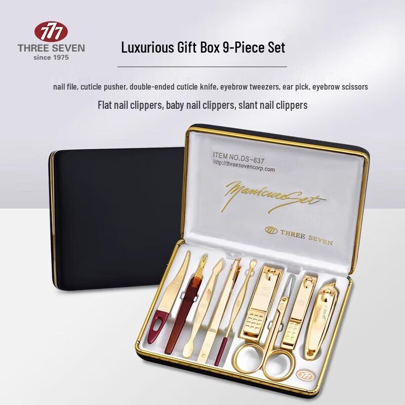 THREE SEVEN 9-Piece Nail Care Set