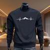 New In Mens Sweatshirts Print Casual O-Neck Tops Outdoors Sports Jogging Mens Clothing Gym Versatile Pullover Street Sportswear