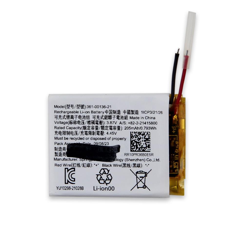 NEW Replacement Battery 361-00136-20 361-00136-21 For Garmin Venu SQ2 205mAh