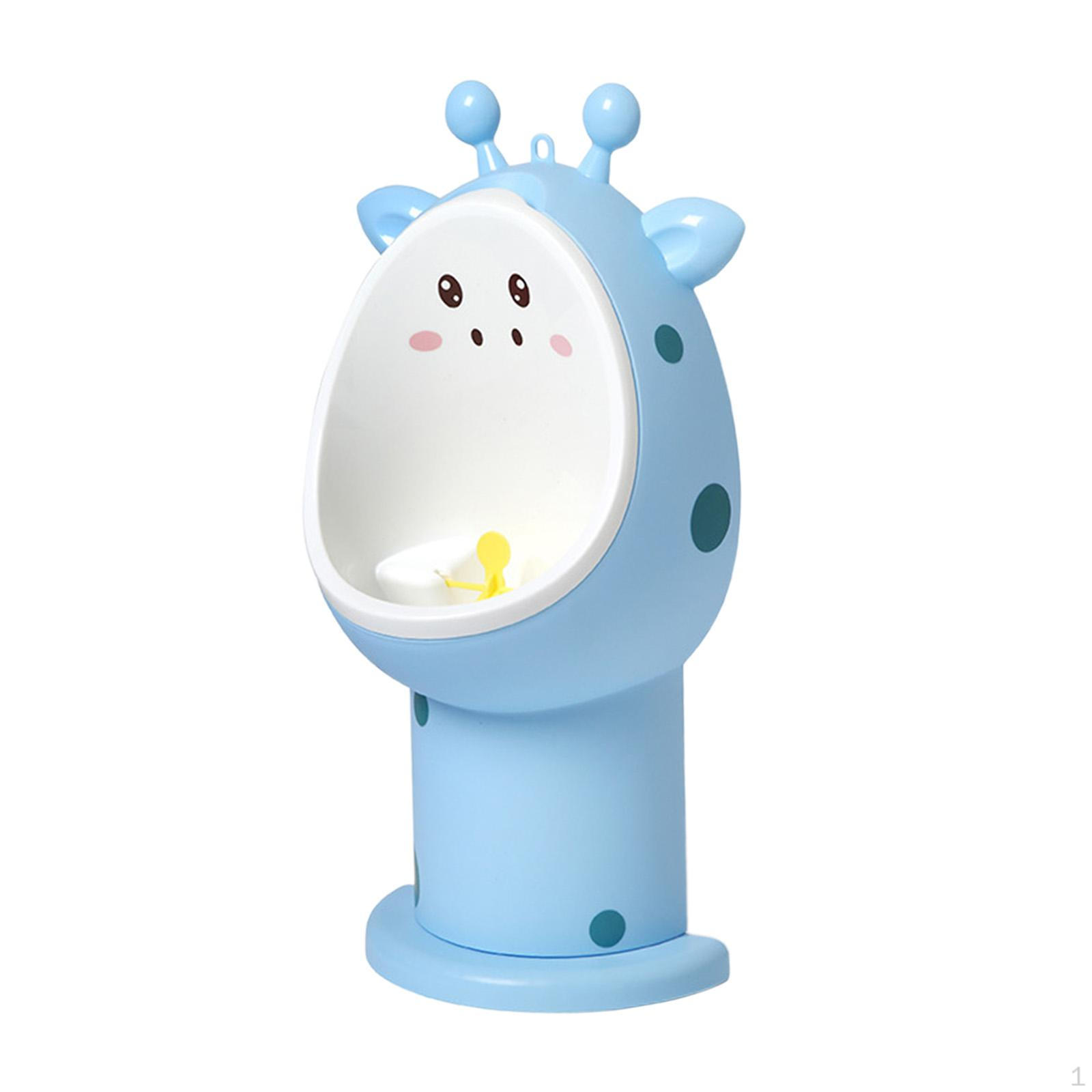 

Cartoon Animal Pee Potty Training Urinal Baby Potties Boy Standing for Children Convenient Blue Fawn