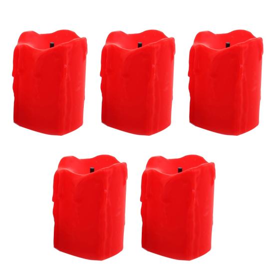 Puntos Party Decor 5Pcs/10pcs Моделювання світлодіодних безполум’яних електронних настільних свічок