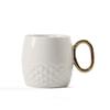 Ceramic Water Cup Xingba Coffee Cup Pineapple Gold Handle Black Office Cup High-End Gift