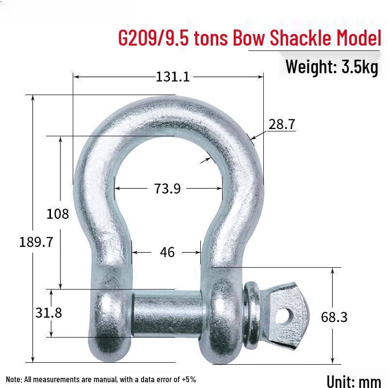 Heavy Duty Bow Shackle